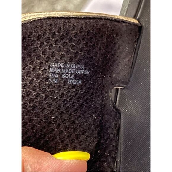 Sz10 nwot michael Kors Janice slide sandals w/logo bling black padded - Picture 7 of 8